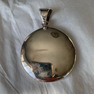 Silpada Silver wavy disc pendant